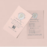 Beauty Salon Reopening  Logo QR CODE Price Rose チラシ<br><div class="desc">florenceK luxury beauty salon collection</div>