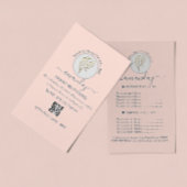 Beauty Salon Reopening  Logo QR CODE Price Rose チラシ