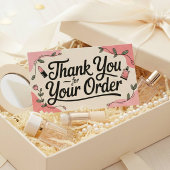 Beauty Shop Small Business Thank You 名刺