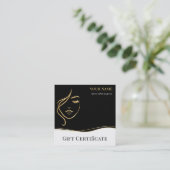 Beauty Skin Care Gift Certificate Card ロイヤリティカード (スタンド正面)