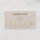 Beauty Skin Care Loyalty Card ロイヤリティカード (正面)