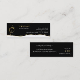 Beauty Skin Care Thank you Card ロイヤリティカード