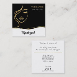 Beauty Skin Care Thank you Card ロイヤリティカード