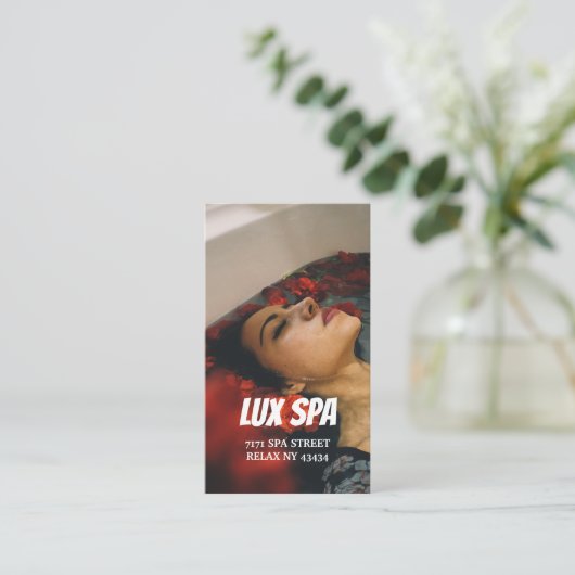 Beauty Spa Business Card 名刺 (スタンド正面)