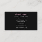 Beauty Studio Lashed Business Card 名刺 (裏面)