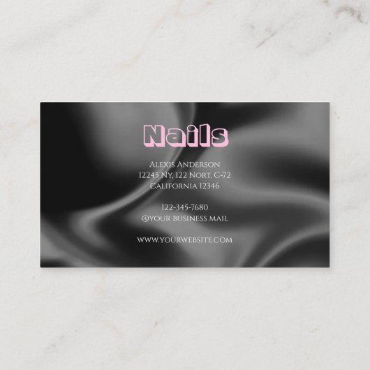 Beauty Studio Lashed Business Card 名刺 (裏面)