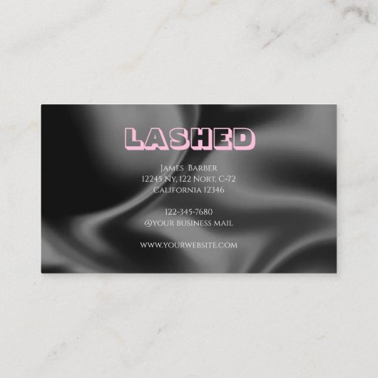 Beauty Studio Lashed Business Card 名刺 (裏面)
