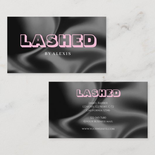 Beauty Studio Lashed Business Card 名刺 (正面/裏面)