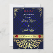 Beauty & the Beast Wedding Invitation 招待状 (正面)