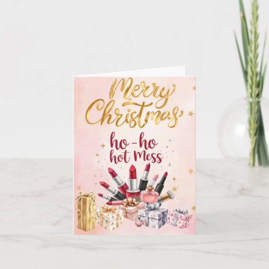 Beauty themed Christmas Card カード (正面)
