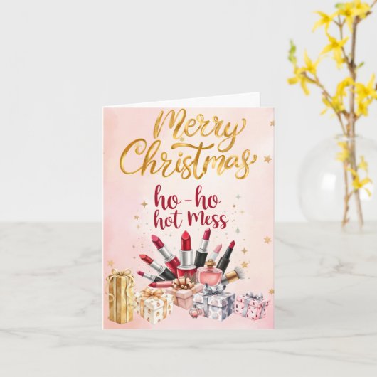 Beauty themed Christmas Card カード (黄色い花)