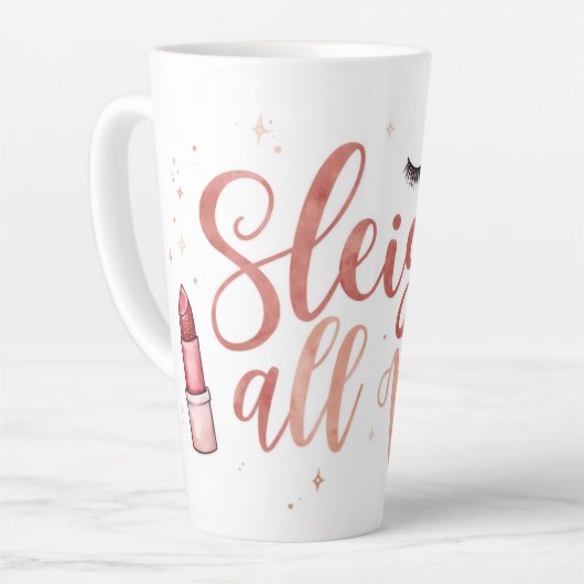 Beauty themed Latte Mugs カフェラテマグ (左アングル)