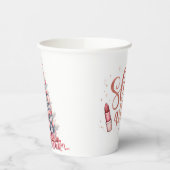 beauty themed paper cups 紙コップ (左)
