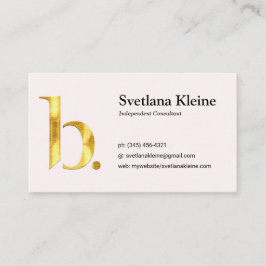 Beautycounterの名刺のピンク 名刺