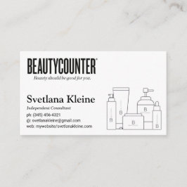 Beautycounterの名刺の黒 名刺