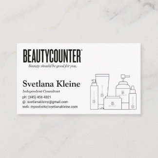 Beautycounterの名刺の黒 名刺