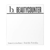 Beautycounterメモ帳と情報 ノートパッド (正面)