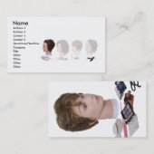 BeautySchoolHeadsLinedUpの名前、住所1、住所… 名刺 (正面/裏面)