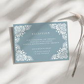 Beaux Arts Wedding Reception Card | Tourmaline 招待状