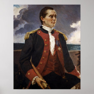 Beaux - Captain John Paul Jones, Continental Navy ポスター