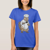 Beaver Cook Spatula Cooking Tシャツ (正面)