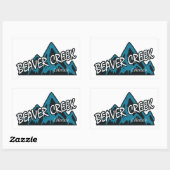 Beaver Creek Colorado Mountains 長方形シール (シート)