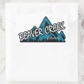 Beaver Creek Colorado Mountains 長方形シール (バッグ)