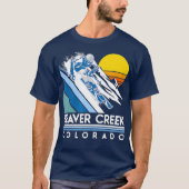 Beaver Creek Colorado Retro Ski Tシャツ (正面)
