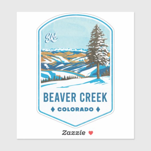 Beaver Creek Colorado Ski Badge シール (シート)