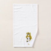 Beaver Design Monogrammed バスタオルセット (ハンドタオル)