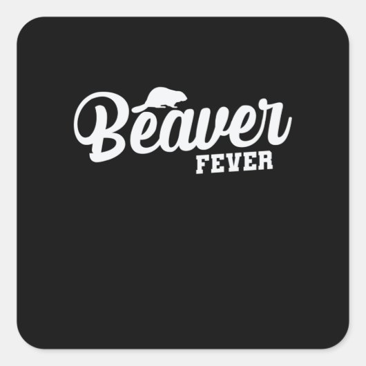 Beaver Fever スクエアシール (正面)
