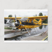 Beaver float飛行機、レイクフード、アラスカ、米国 ポストカード (正面)
