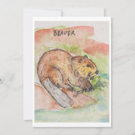 Beaver Greeting Card シーズンカード