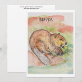 Beaver Greeting Card シーズンカード (正面/裏面)