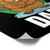 Beaver I dont 与え A  Dam - Cute Beaver引用文 ポスター (角)