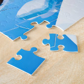 Beaver Ice Bathing in a Striped Swimsuit ジグソーパズル (側面)