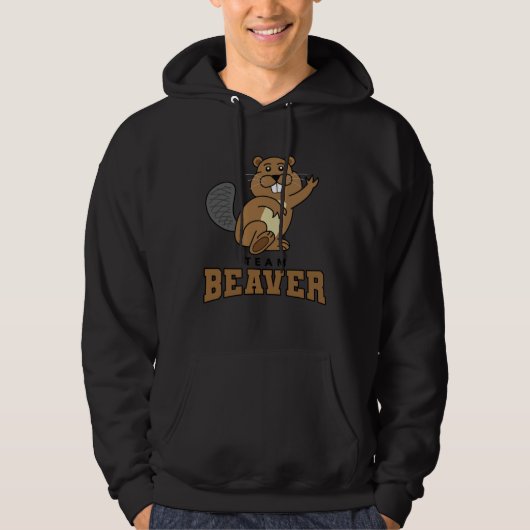 Beaver Joke Rodents Animal Beaver  Beaver Hunter パーカ (正面)