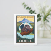 Beaver & Mt. Hood - Odell、オレゴン ポストカード (スタンド正面)