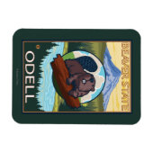 Beaver & Mt. Hood - Odell、オレゴン マグネット (横)