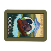 Beaver & Mt. Hood - Odell、オレゴン マグネット (横)