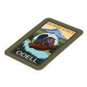 Beaver & Mt. Hood - Odell、オレゴン マグネット (左側)