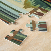 Beaver Totem – Builder in Deco Style ジグソーパズル (側面)