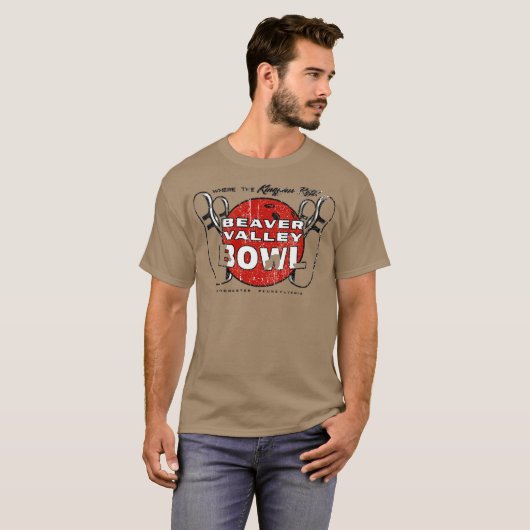 Beaver Valley Bowl - Rochester, PA-Photoroom Tシャツ (正面フル)