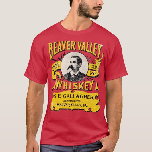 Beaver Valley Whiskey - Beaver Falls, PA Tシャツ (正面)
