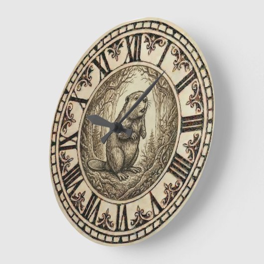 Beaver Wall Clock ラージ壁時計 (傾斜)