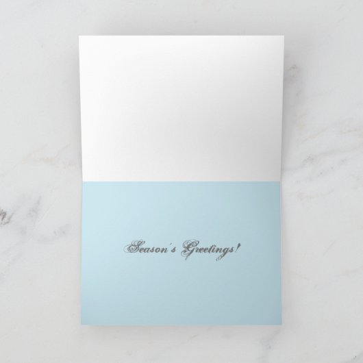 Beaverheadの川、モンタナのクリスマス シーズンカード (内部)