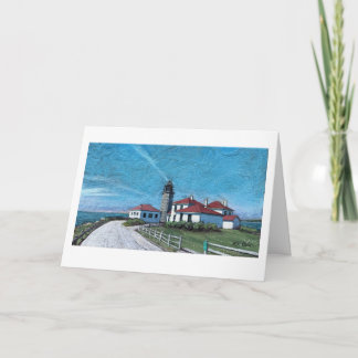 Beavertail Light house in Jamestown, RI カード