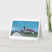 Beavertail Light house in Jamestown, RI カード (正面)