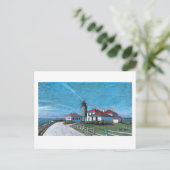 Beavertail Light house in Jamestown, RI ポストカード (スタンド正面)