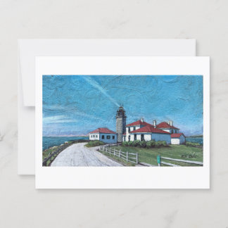 Beavertail Light house in Jamestown, RI ポストカード